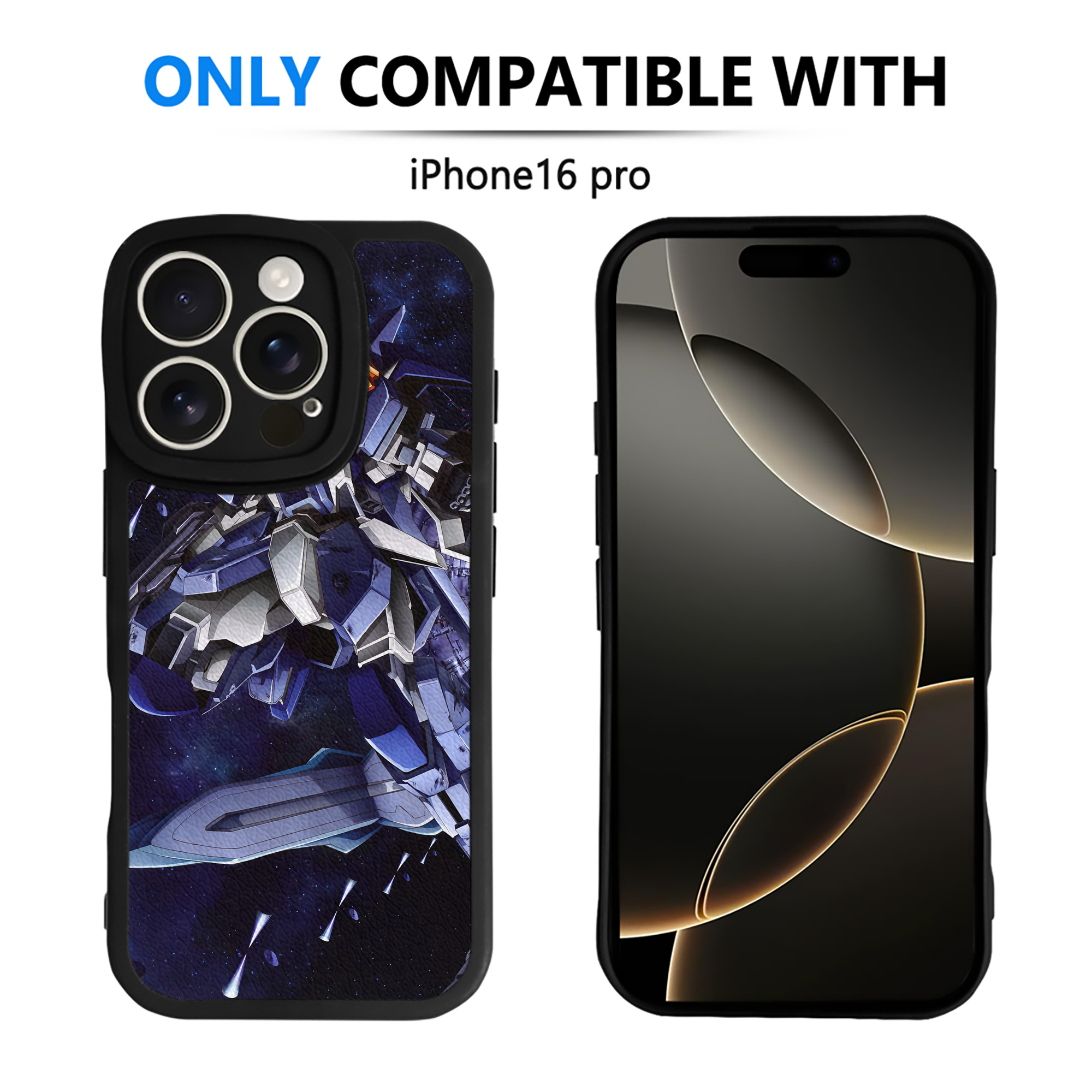 （画像用） 機動戦士ガンダム Mobile Suit Gundam 【iPhone 16シリーズ対応】シリコンスマホケース（レザー調） 材質：シリコン